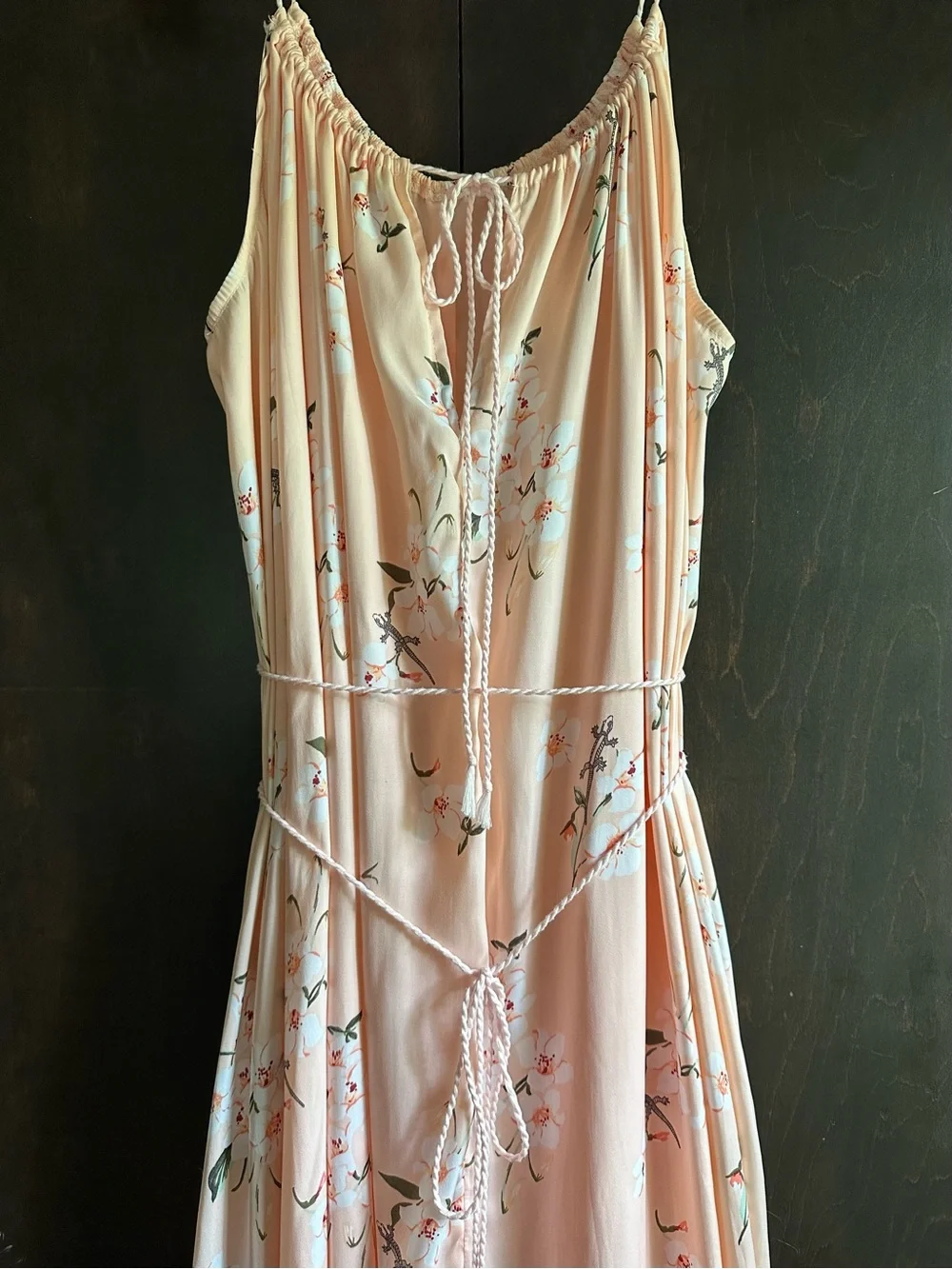 Abercrombie & Fitch Peach Floral Maxi Dress